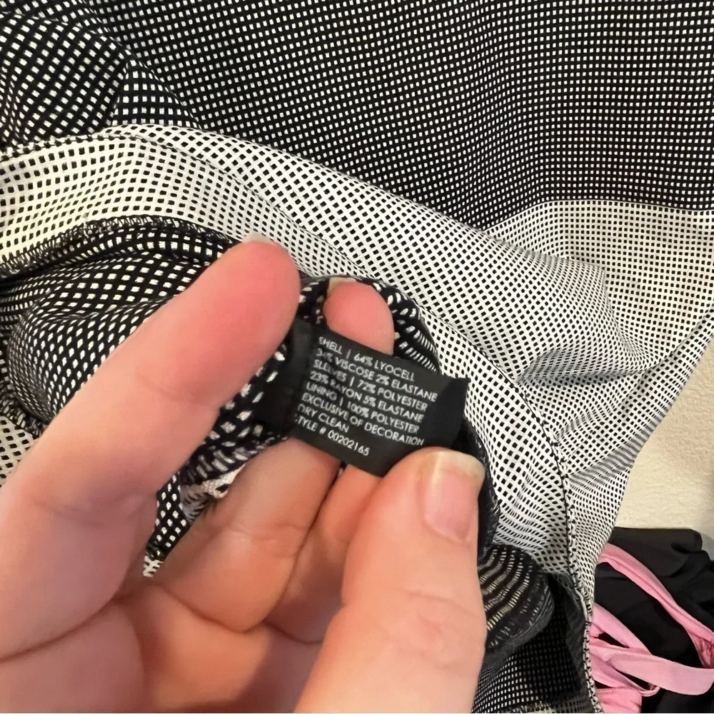 Club Monaco gray, black and white check dress new with tags size 4